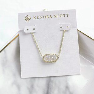 KENDRA SCOTT Elisa Gold Drusy Pendant Necklace